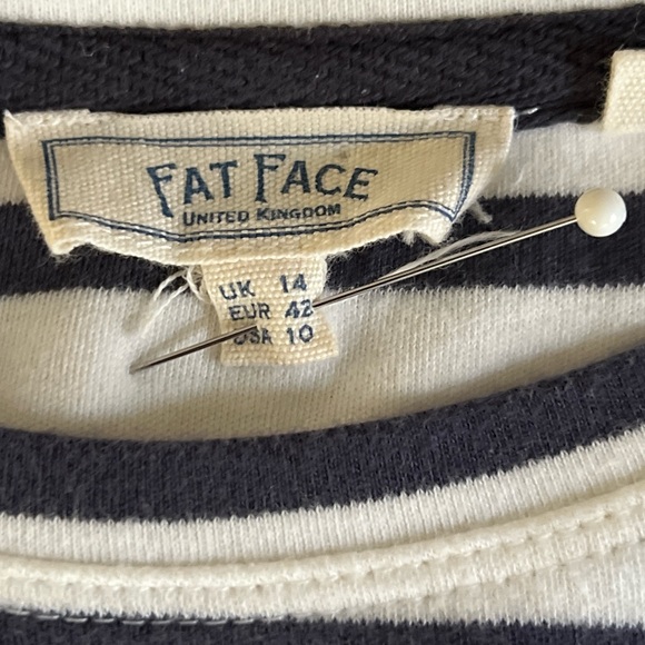 Fat Face Blue and White Striped Tunic Top - Picture 9 of 12